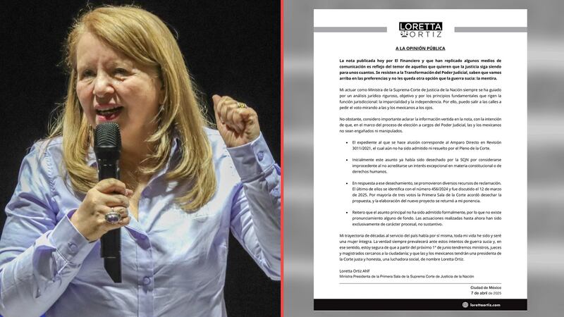 “Es ‘guerra sucia’”: Loretta Ortiz sobre supuesta investigación por tráfico de influencias