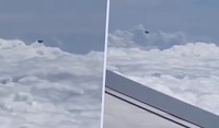 ¿IA o realidad? Captan extraño objeto volador en pleno vuelo comercial