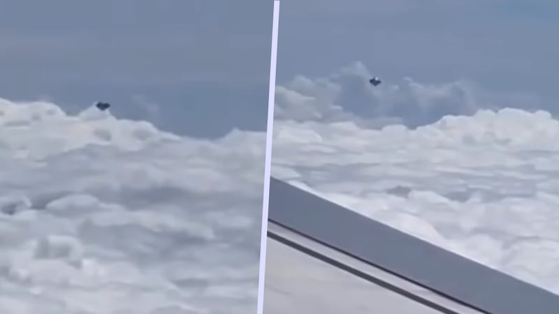 ¿IA o realidad? Captan extraño objeto volador en pleno vuelo comercial