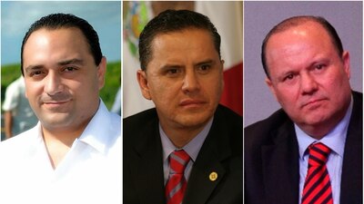 Roberto Borge, Roberto Sandoval y César Duarte son tres políticos de los que Meade quisiera no saber