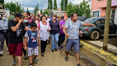 Delfina Gómez Álvarez, gobernadora del Estado de México escuchó a los habitantes afectados