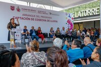 Brugada implementa plan de captación de agua en el mercado Martínez de la Torre, en Cuauhtémoc