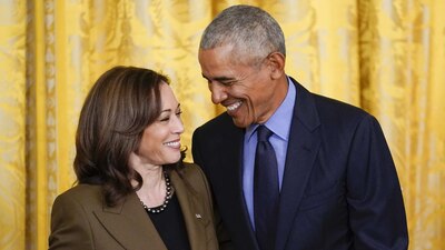 De cara  a las próximas elecciones en EU, los Obama muestran su apoyo a Harris