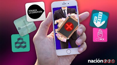 Con unos cuantos dedazos puedes denunciar actos de corrupción.