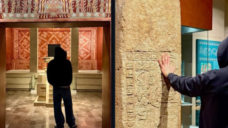 INAH le pone una alto a Bad Bunny por tocar pieza arqueológica en el Museo Nacional de Antropología