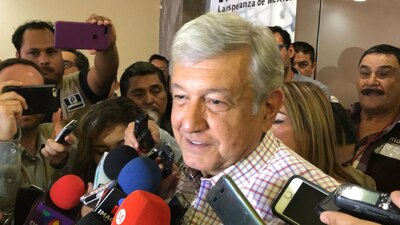 AMLO estuvo este jueves en Hermosillo y sostuvo un encuentro con empresarios