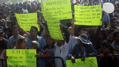 Los habitantes de Morelos recibieron el lunes al presidente Andrés Manuel López Obrador
