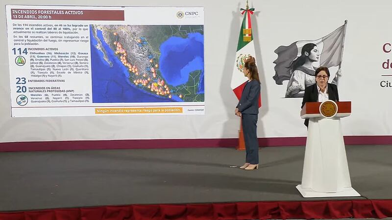 Reportan 114 incendios forestales activos en México; en Tepoztlán solo queda uno