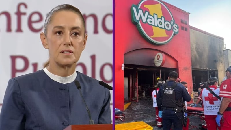 Sheinbaum lamenta tragedia en tienda Waldo’s de Sonora; promete apoyo a víctimas