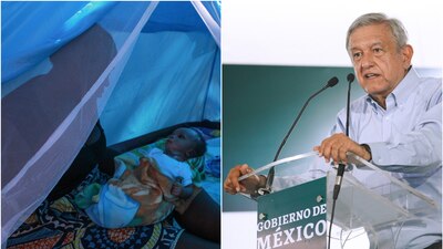 El bebé mexicano de padres africanos que nació en Tapachula y AMLO