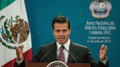 La aprobación del presidente de México mejoró en julio de 2017, según Reforma