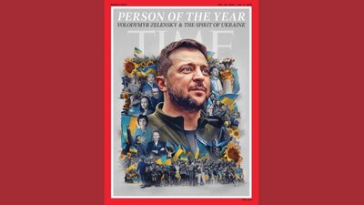 La revista también reconoció al ‘espíritu de Ucrania’, ante la guerra