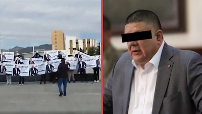 Marchan en Chihuahua para exigir la liberación de César Jáuregui; su esposa acusa a Maru Campos