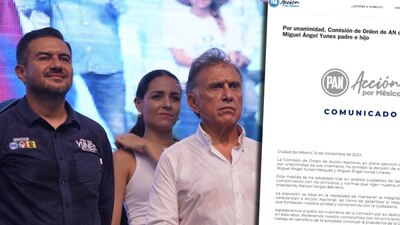 En un comunicado, el PAN oficializó el hecho, a 2 meses de que ambos se posicionaron a favor de la reforma judicial