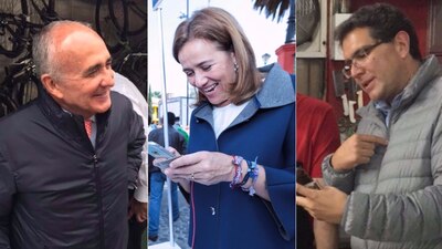 Pedro Ferriz, Margarita Zavala y Armando Ríos