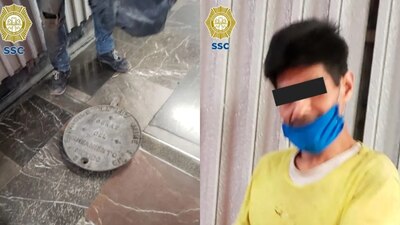 La actitud sospechosa del sujeto terminó delatándolo; al final fue detenido y llevado al ministerio público