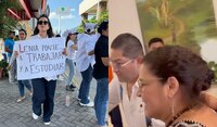 Lenia Batres llega a Tabasco entre manifestaciones en su contra y muestras de apoyo