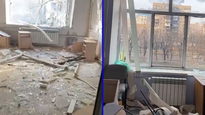 El ataque provocó que niños quedaran bajo los escombros