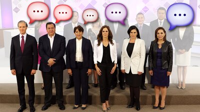 Este fue el segundo y último debate entre los candidatos mexiquenses