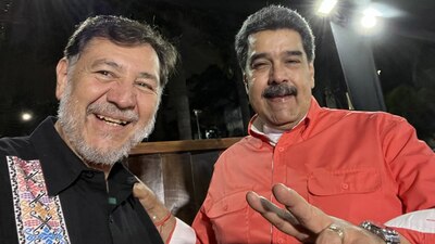 Maduro calificó de “grata” la visita de Fernández Noroña