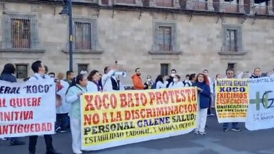 Los inconformes son de distintos hospitales, entre ellos el de Xico