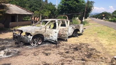 Patrullas fueron incendiadas durante el ataque