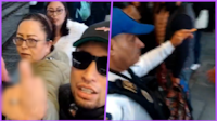 VIDEO: Mujeres golpean a usuario del Metro y cuando llega la policía lo acusan de acosarlas