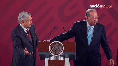 Carlos Slim fue elogiado por AMLO, nuevamente, en su conferencia mañanera
