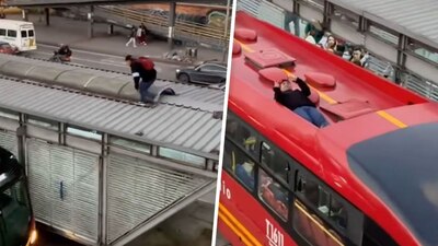 Esto ocurrió en Bogotá, Colombia, en su transporte llamado Transmilenio