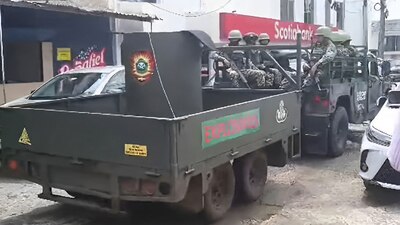 Elementos de distintas corporaciones participaron en el operativo