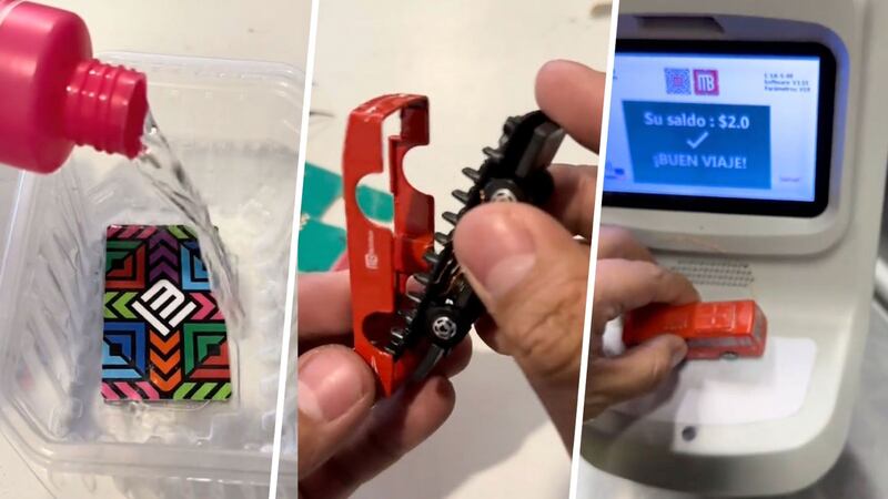 ¡Ingenio! Tiktotker transforma su tarjeta de Movilidad en un Metrobús a escala