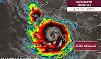 Huracán ‘Polo’ alcanza Categoría 5, la máxima en la escala Saffir-Simpson, frente a México