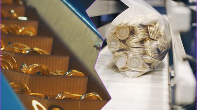 Banxico compartió un video en el que se observa la fabricación de la nueva moneda de 20 pesos