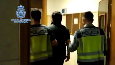 El exdirector de Pemex durante su detención en Málaga