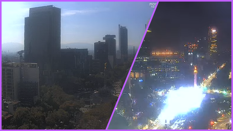 EN VIVO: Así luce el Ángel de la Independencia previo a Polymachs