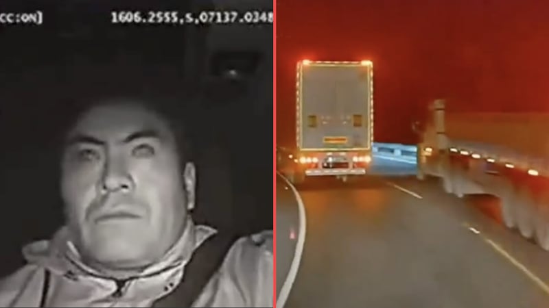 VIDEO: ¡Héroe! Tráiler se queda sin frenos y chofer maniobra para evitar accidente en Perú