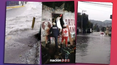 Se registró un derrumbe sobre dos viviendas en la colonia La Palma.