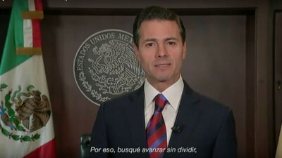 Enrique Peña Nieto agradeció a los mexicanos por dejarlo servir como presidente