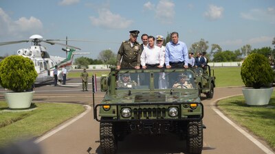 En la inauguración de la 12ª Brigada de Policía Militar y su Unidad Habitacional Militar