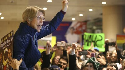 La demócrata prometió luchar diariamente contra lo que considera injusticias de Trump