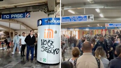 Los jóvenes tomaron el control de los torniquetes y permitieron entradas sin boleto y sin tarjeta.