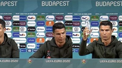 El ISSSTE aplaudió al jugador por elegir agua en vez de refresco durante una conferencia de la Eurocopa