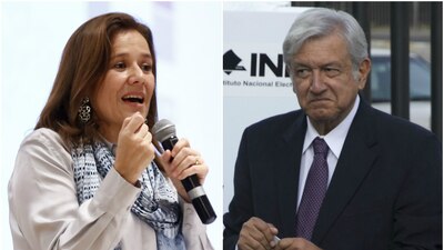 Margarita Zavala y López Obrador lideran las encuestas rumbo a 2018