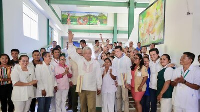 El presidente visitó comunidades chiapanecas