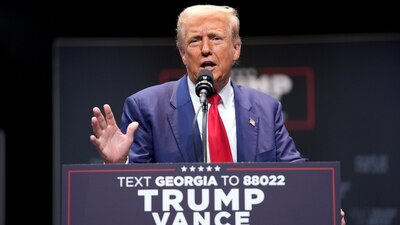 En referencia a los estados clave, el expresidente de EU destacó su buen desempeño en "Georgia y en todos los lugares"