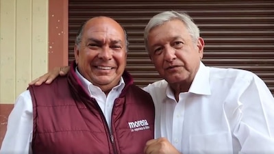 Antonio Pérez Garibay y Andrés Manuel López Obrador