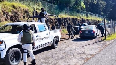 Al lugar del enfrentamiento llegaron elementos de la Guardia Nacional en apoyo a los militares