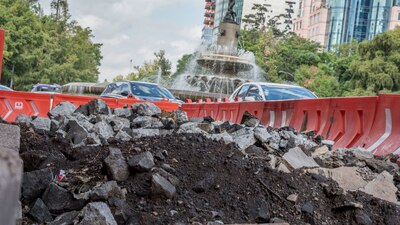 Las obras de la Línea 7 del Metrobús en Paseo de la Reforma se encuentran en 'stand by'