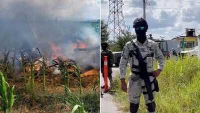 Al lugar acudieron bomberos, elementos de la GN y policía municipal