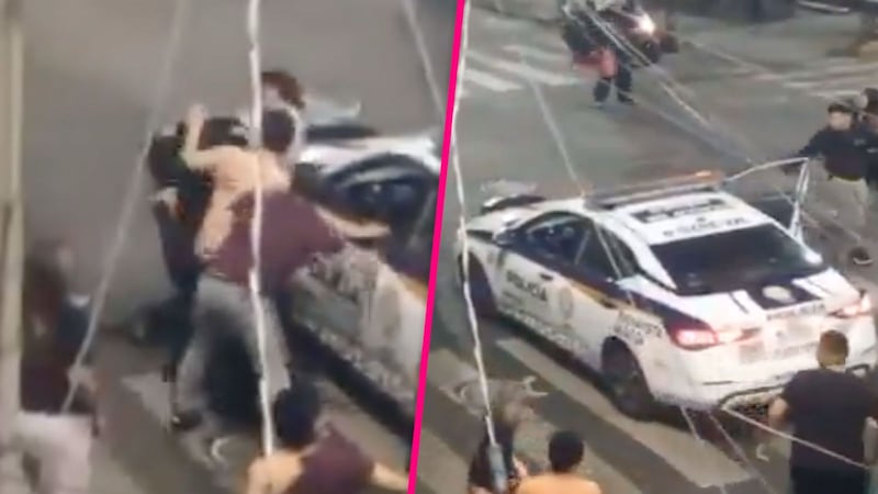 VIDEO: Policía es agredido por vecinos durante patrullaje en Santa María la Ribera